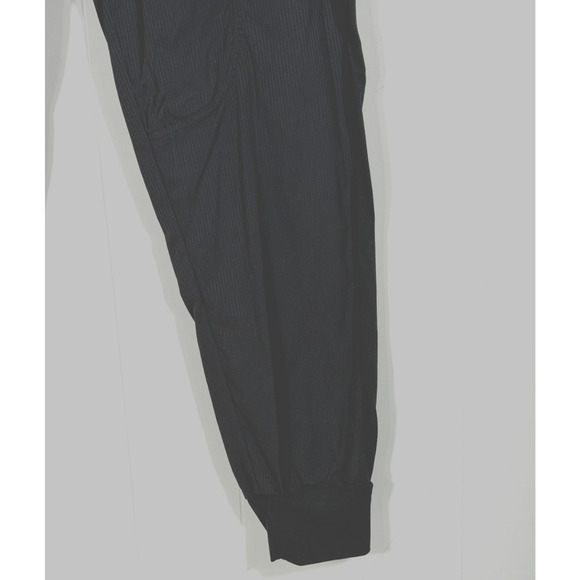 CRZ YOGA Striped Ruched Joggers Size Medium Pockets Black Athleisure Gorpcore - Picture 8 of 12